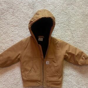 Carhartt Kids Tan Hooded Sweatshirt